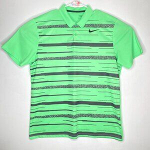 Nike Golf Dri-Fit Standard Fit Polo Shirt Green/Gray L 915877-300